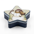 Metal Star-Shaped Christmas Gift Box - 17cm