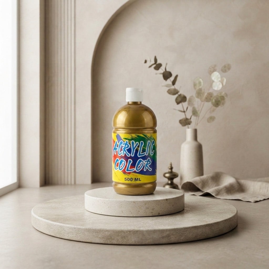 Basic Acrylic Color Paint 500ml – Gold
