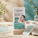 Enjoy Azulene Liposoluble Face Wax Strips – 27-Piece Set