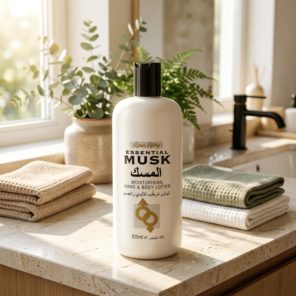 Rina Ketty Essential Musk Moisturising Hand & Body Lotion – 625 ml