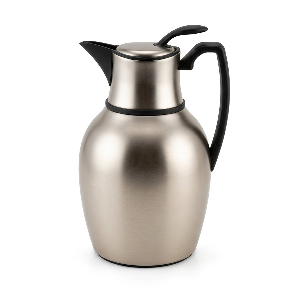 Mydot Vacuum Flask  – Matt Nickel with Black Finish