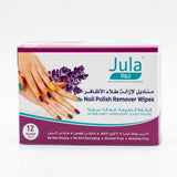 Jula Nail Polish Remover Wipes – Alcohol & Acetone Free, 12 Sachets