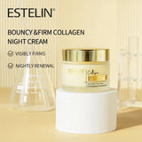 Estelin Collagen Bouncy & Firm Night Cream 50g – Smooths Fine Lines & Firms Skin