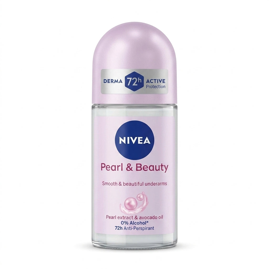 Nivea Pearl & Beauty 72H Anti-Perspirant Roll-On Deodorant – 50ml