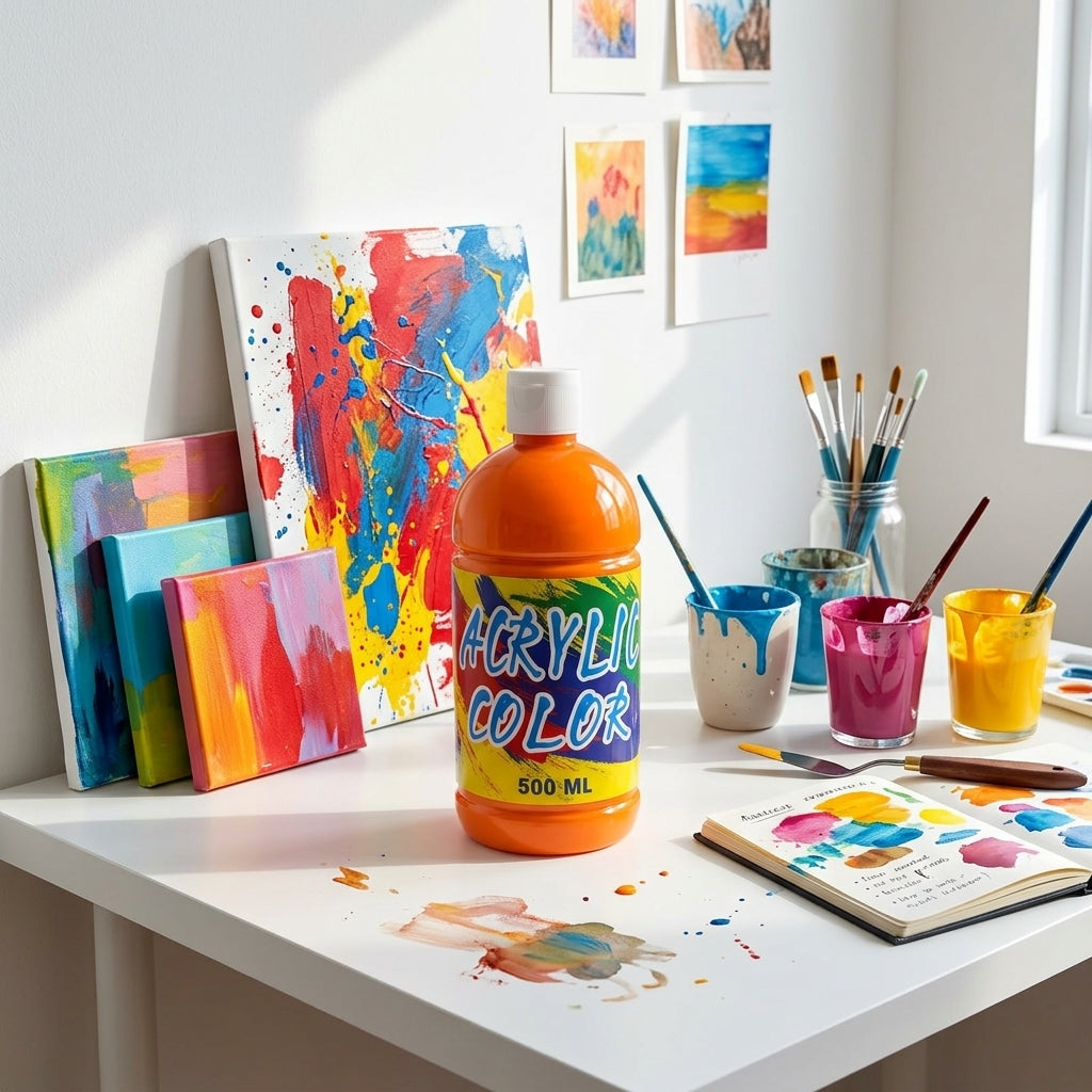 Basic Acrylic Color Paint 500ml – Orange