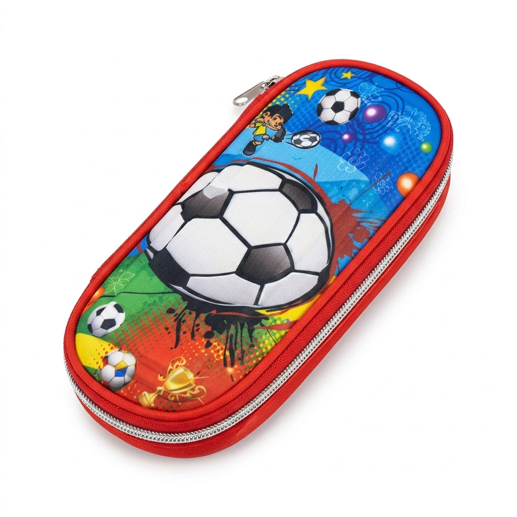 Kanari 3-Piece Football Trolley School Bag Set – 16 Inch – Trolley Bag + Lunch Bag + Pencil Pouch