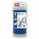 Staedtler Norica HB Pencil Set – 20 Pencils + Eraser + Sharpener