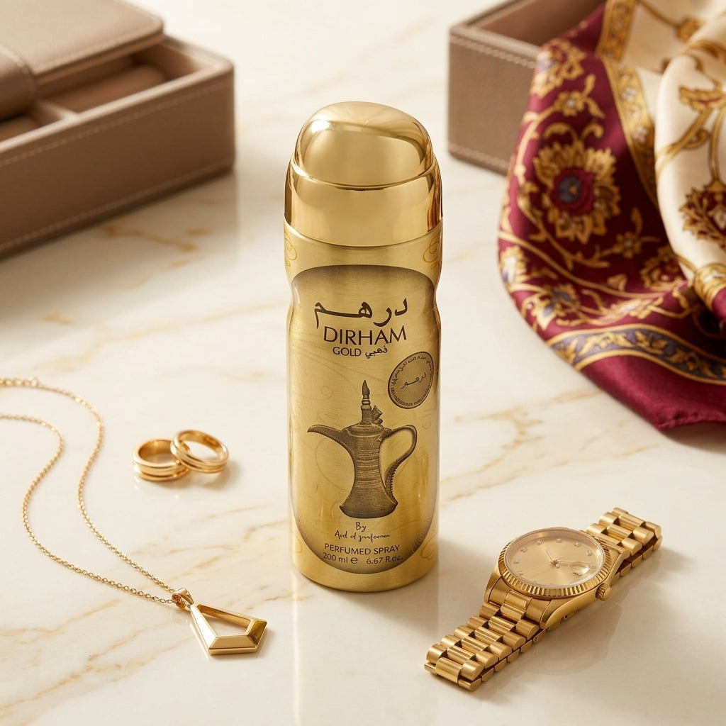 Ard Al Zaafaran Dirham Gold Perfumed Body Spray 200ml