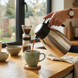 Homex Stainless Steel Vacuum Flask – 1.5 Litre, Silver and Black