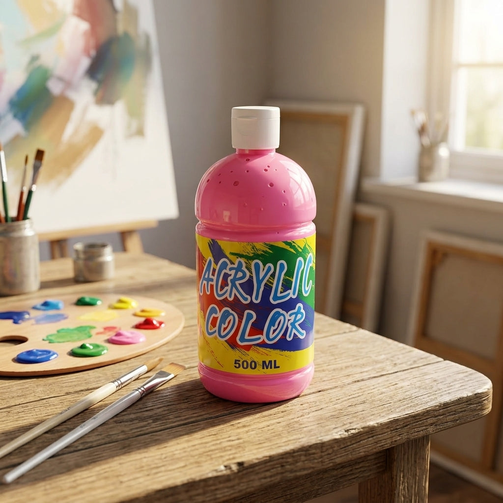 Basic Acrylic Color Paint 500ml – Pink