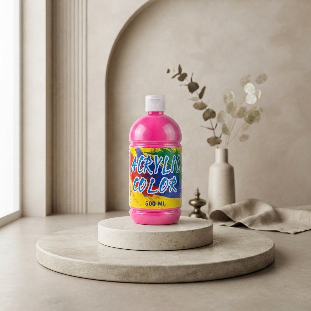 Basic Acrylic Color 500ml – Metallic Pink