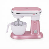 Happy Gourmet Toy Stand Mixer with Sound & Light – Pink & White, 10 Inch, Ages 3+