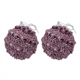 Plastic Christmas Hanging Baubles 2-Piece Set - 10cm 