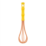 Plastic Egg Beater Yellow & Peach - 30cm