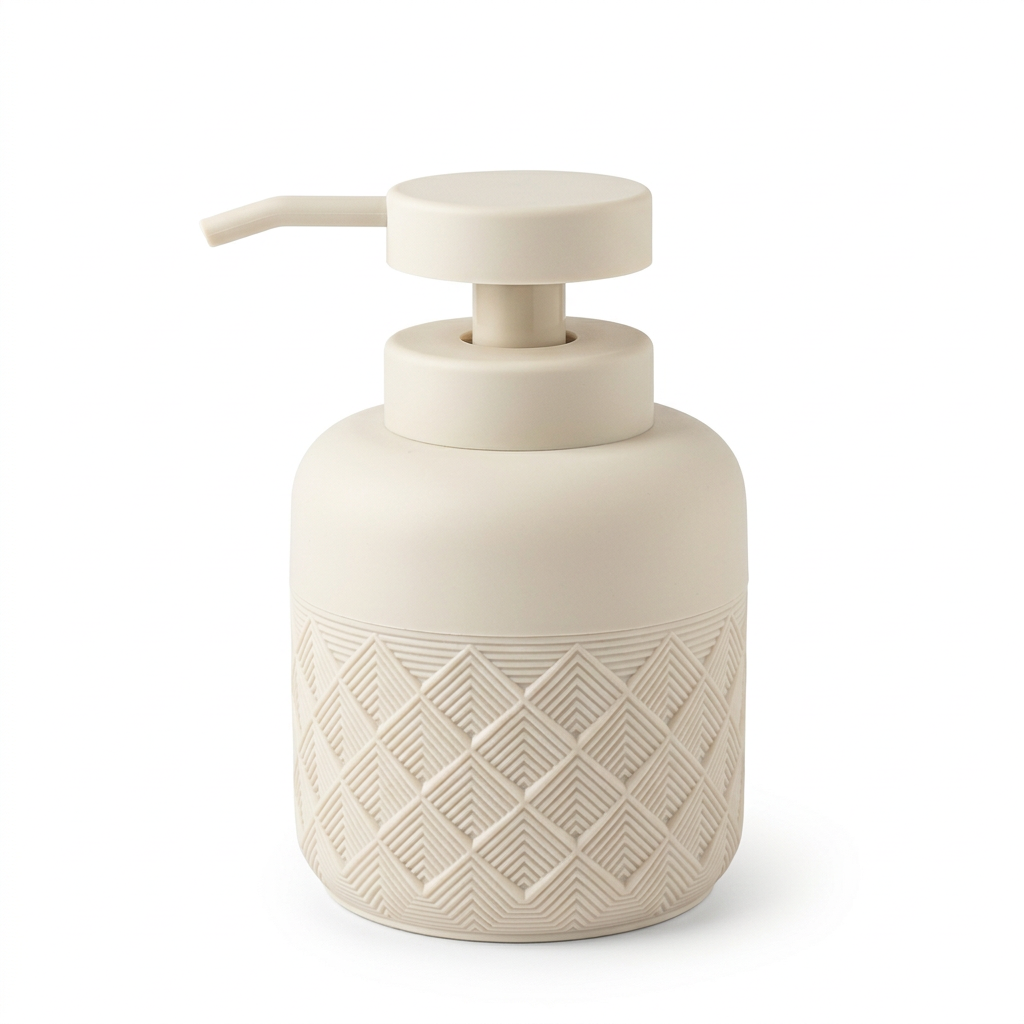 Plastic Liquid Soap Dispenser Cream  350 ml