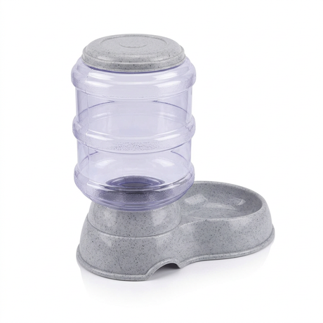 Plastic Pet Water Feeder Grey - 3.5 Litres