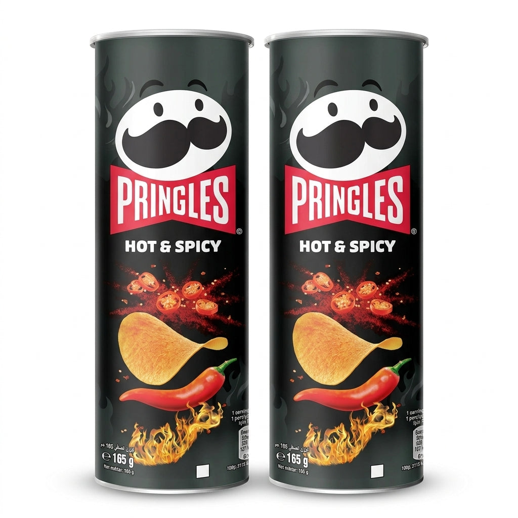 Pringles Hot & Spicy Flavour - Potato Chips - 165gm