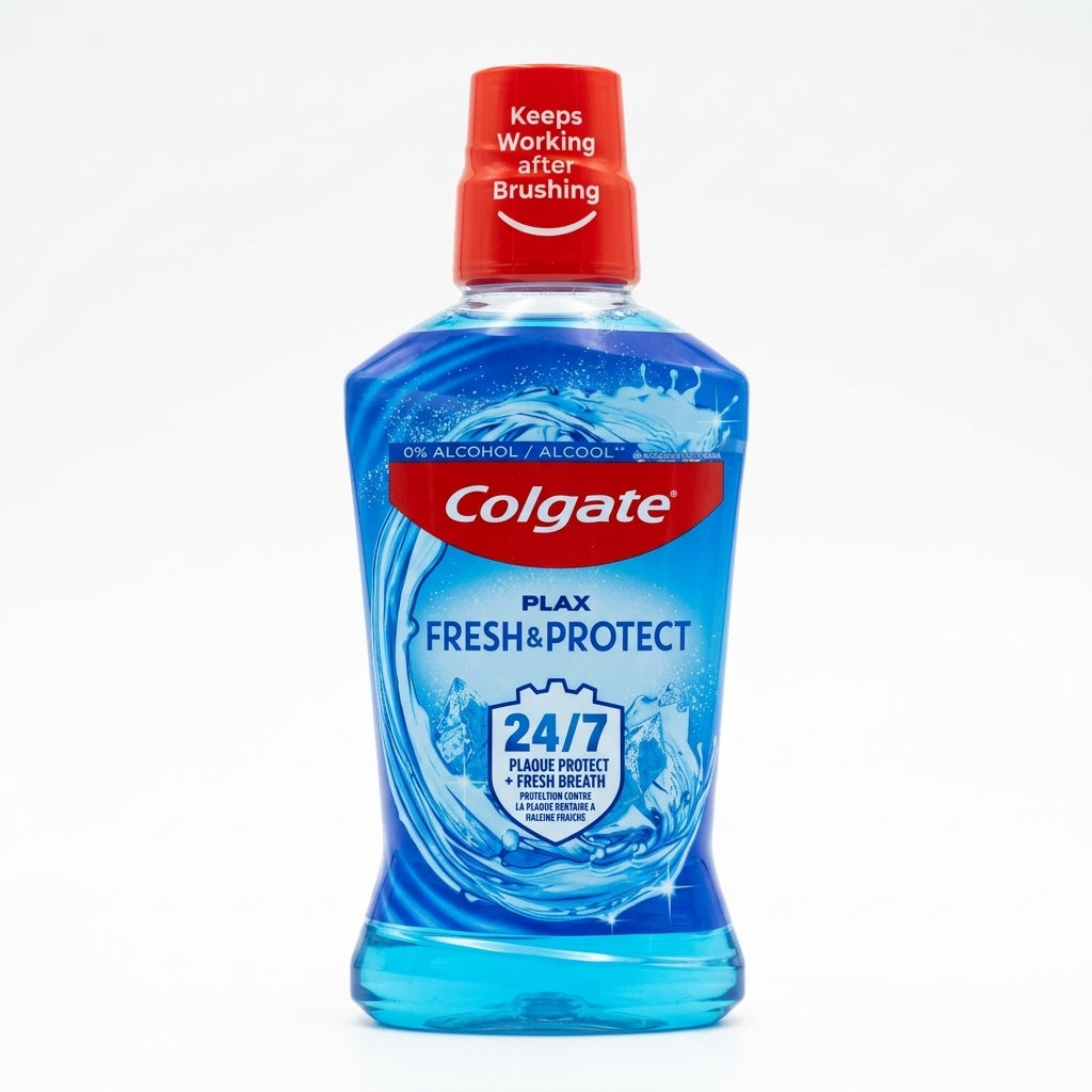 Colgate Plax Fresh & Protect Mouthwash, 0% Alcohol, 500 ml