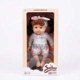Xiao Yang Lovely Doll with Floral Outfit & Bow Headband – 12 Inch