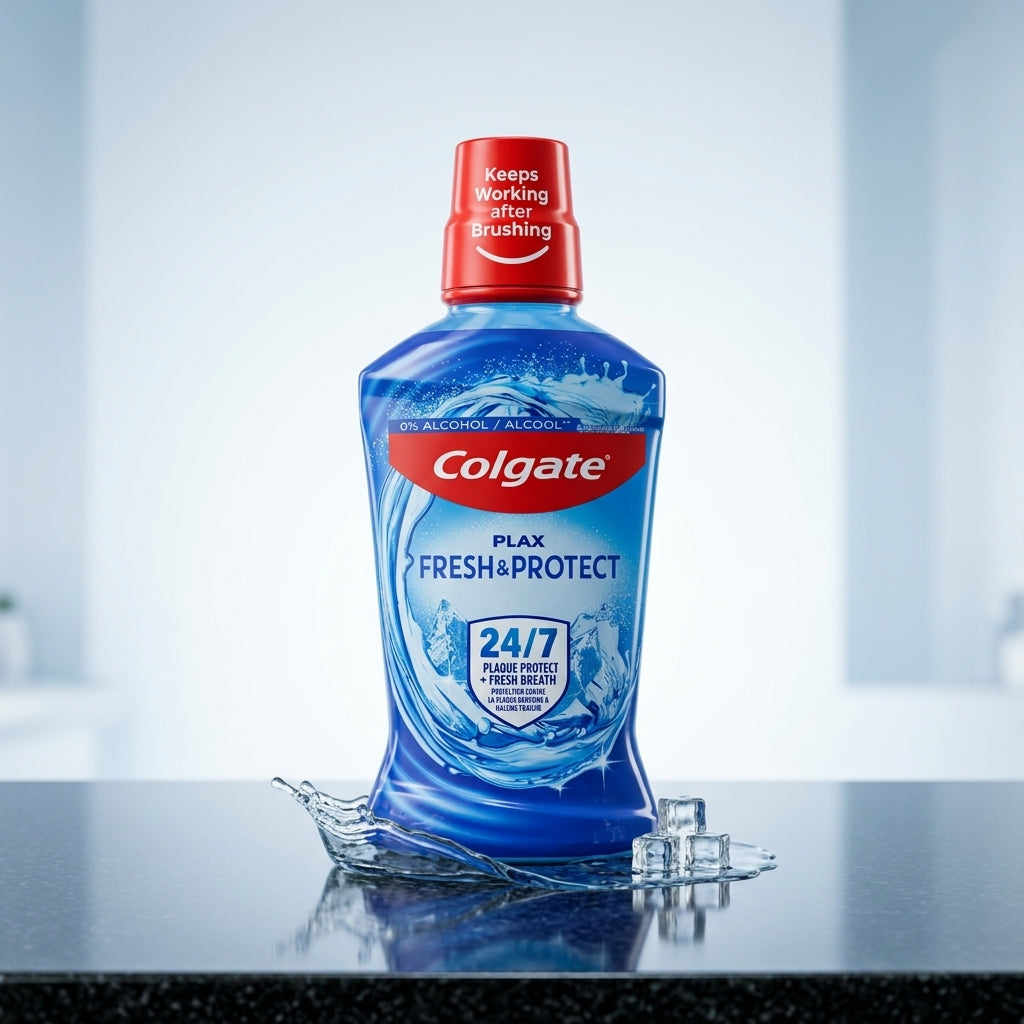 Colgate Plax Fresh & Protect Mouthwash, 0% Alcohol, 500 ml