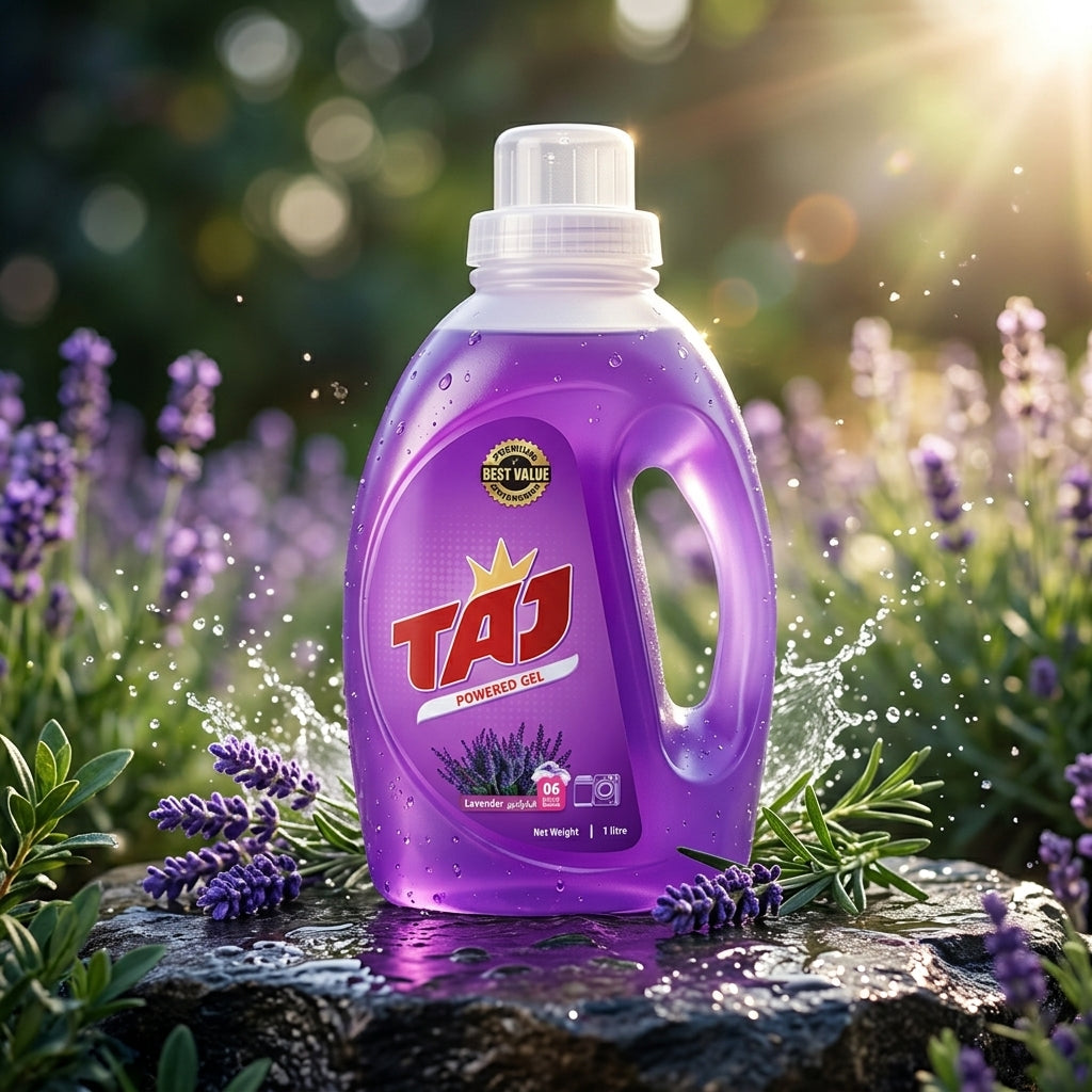 Taj Lavender Power Gel Laundry Detergent – 1 Litre