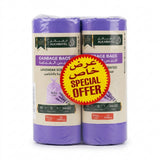 Garbage Bags Lavender-Scented, 5 Gallon, 46 × 52 cm, 30 Bags per Roll (XX Small) – Pack of 2