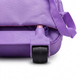 Kanari 16inch 3-Piece Anime Trolley School Bag Set – Purple (Trolley Bag + Lunch Bag + Pencil Pouch)
