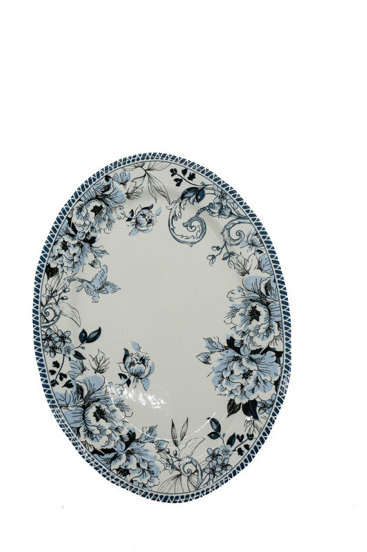 AKDC-Legend Oval Platter 14 inch Blue