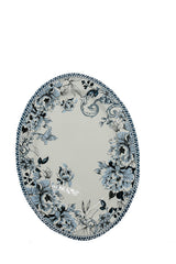 AKDC-Legend Oval Platter 14 inch Blue