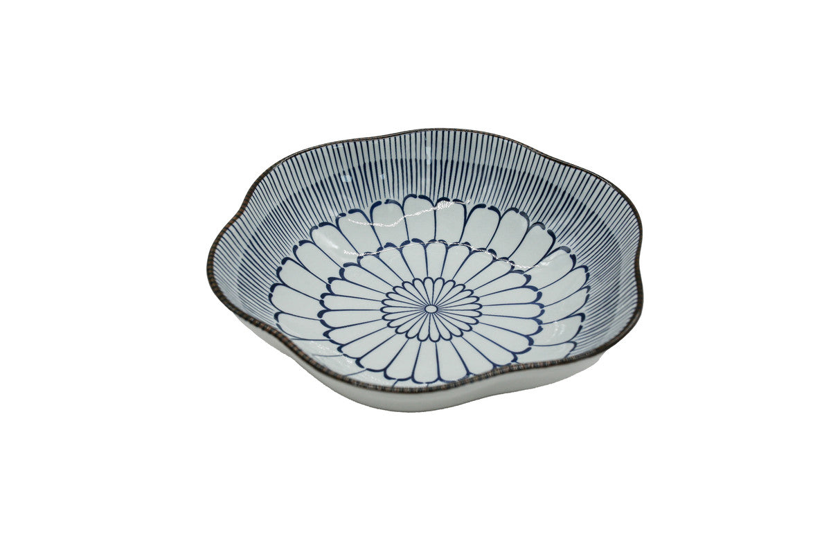 AKDC-Ceramic Bowl 8Cm Floral Edge