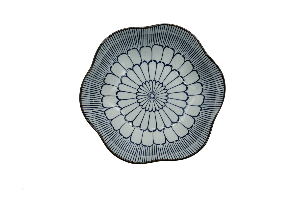 AKDC-Ceramic Bowl 8Cm Floral Edge