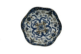 AKDC-Ceramic Salad Bowl 17Cm Wave Edge Floral