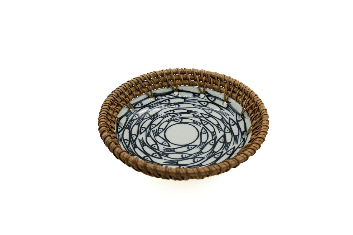 AKDC-Ceramic Rattan Dish 15Cm Small RT004
