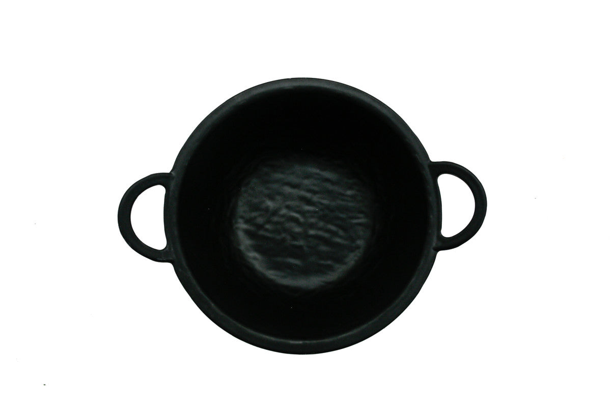 AKDC-Melamine Deep Kadai 8 Inch Blk Mat Hw01425 Hb17018
