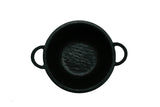 AKDC-Melamine Deep Kadai 8 Inch Blk Mat Hw01425 Hb17018