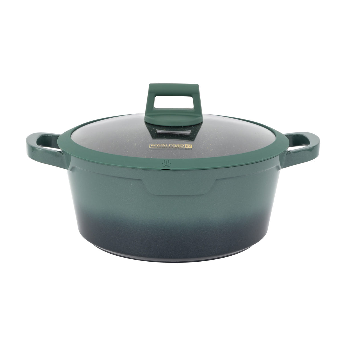 Royalford 12-piece Dual Tone Delight Die-Cast Aluminum Cookware Set- RF12950