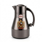 Redhome Vacuum Flask 0.6 Litre – Dark Nickel with UAE Emblem