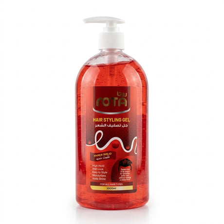 Rota Hyper Solid Hair Styling Gel with Pump – 1000 ml