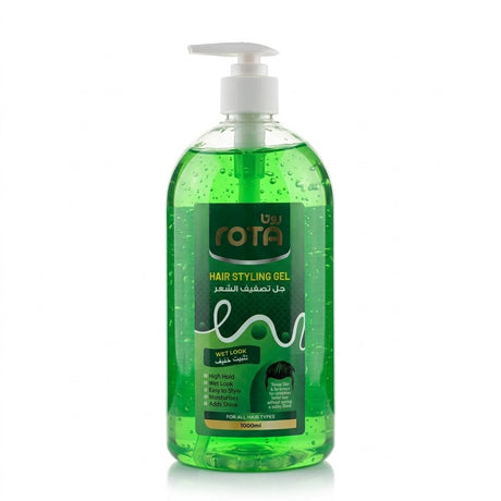 Rota Wet Look Hair Styling Gel with Pump – 1000 ml