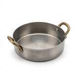 Kitchen Master Stainless Steel Mini Casserole with Gold-Tone Handles – 12.25 × 3.5 cm