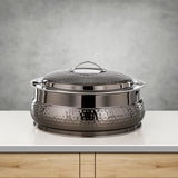 Almarjan 3 Pieces Shamsa Hot Pot Set, Gun Black, 2.5, 4.8 & 6 Ltr