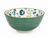 Shallow 12-Piece Porcelain Dinner Set – Green