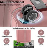 Eminent Vertica B0006 28-Inch Polypropylene Hard Case Lightweight Luggage with Double Spinner Wheels & TSA Lock – Pink