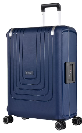 Eminent Vertica B0006 26-Inch Polypropylene Hard Case Lightweight Luggage with Double Spinner Wheels & TSA Lock – Blue