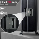 Eminent Vertica B0006 28-Inch Polypropylene Hard Case Lightweight Luggage with Double Spinner Wheels & TSA Lock – Black