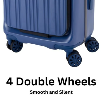 Pierre Cardin 19-Inch Carry-On Business Rolling Bag with Laptop Compartment