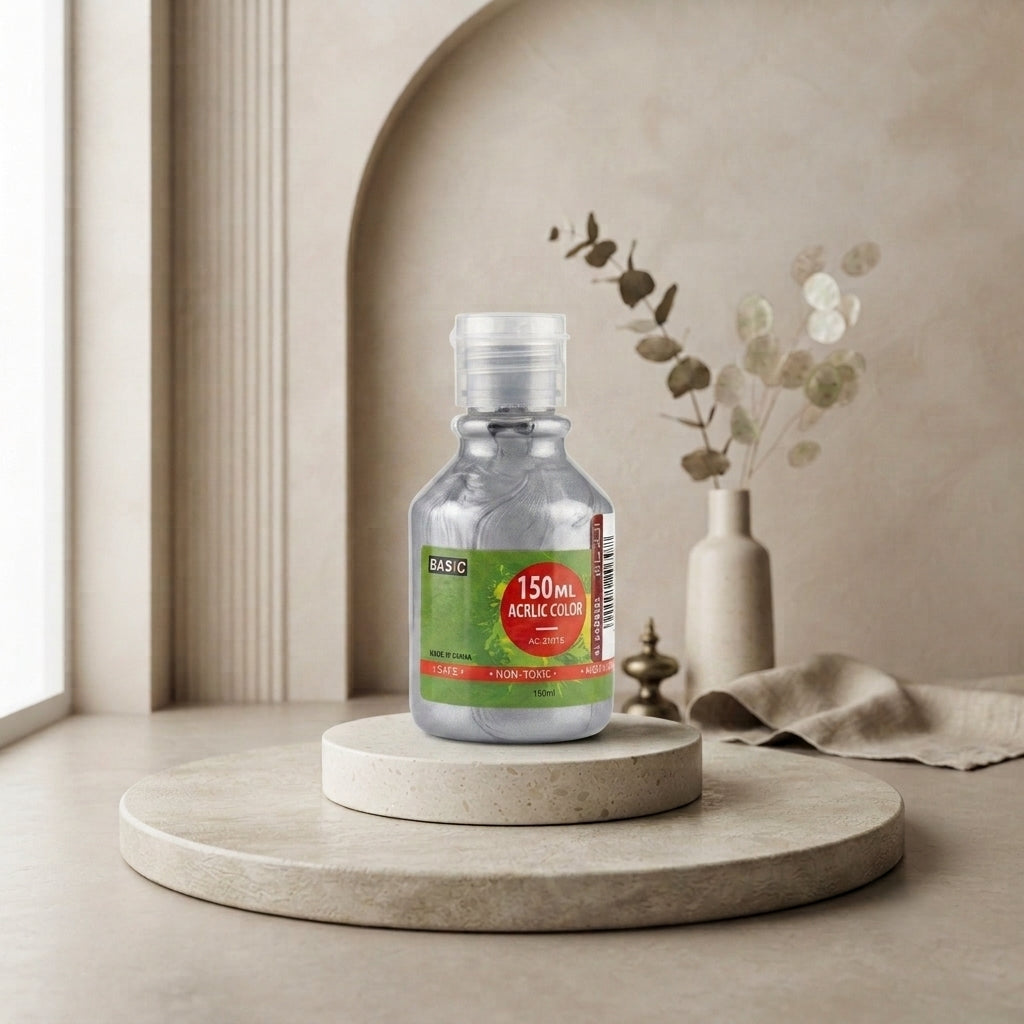 Basic Acrylic Color 150ml – Silver