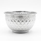 Diamonds Aluminium Mixing Bowl 14 cm – Silver Embossed Design