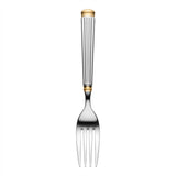 Stainless Steel Fork Set of 6 – 15cm Silver & Gold Accent