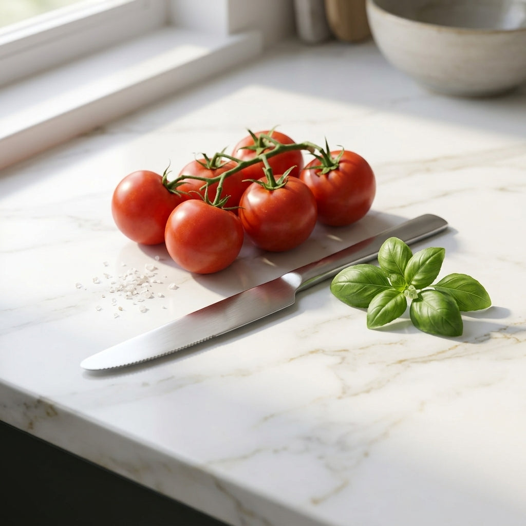 Stainless Steel Knife Set of 6 - 23cm Matt Silver